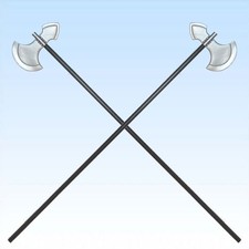 2 x große Hellebarde 123cm