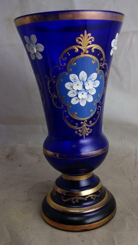 Feine glas vase wohl bohemia - glas,