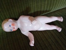 Pozellan Badepuppe Nacktfrosch Antik Frozen Charlotte