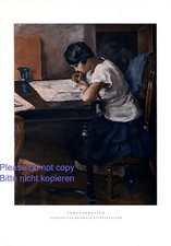 Schulwerk XL Deutscher Kunstdruck 1929 von Dieffenbacher Hausaufgaben Schülerin