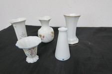 Konvolut  5 kleine Blumenvasen Porzellan  versch. Hersteller -  Macharten