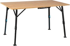 DEFA Campingtisch Klapptisch Outdoor-Tisch Bambus 120x72x70cm 1656926