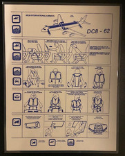 Rich International Airways DC8-62 Safety Card
