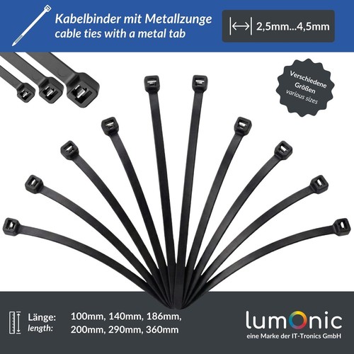 Kabelbinder mit metallzunge - kabelbinder,