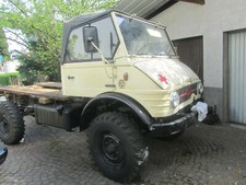 Unimog 404 mit 406 Cabrio und original Mercedes Benz Diesel Oldtimer Rotkreuz 