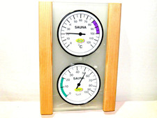SAUNA THERMOMETER DOMO-INFRAWORD MIT HYGROMETER SAUNA KLIMAMESSGERÄT SAUNA ZUBEH