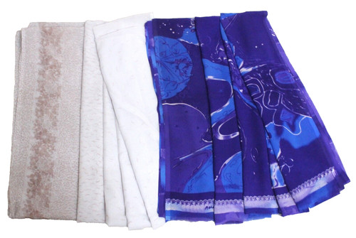 Blaues kleid sari - blaues,