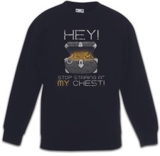 HEY STOP STARING AT MY CHEST