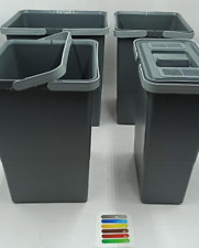 Elletipi City Ersatz Eimer 4 Stück für PTA 5045C 18+12+12+8 L Mülleimer