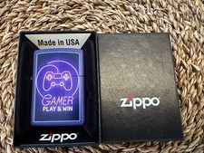 ZIPPO FEUERZEUG NEU LILA GAMER