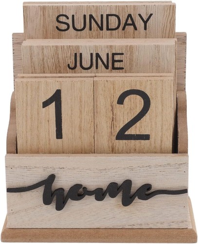 Ewiger tischkalender holz - ewiger,