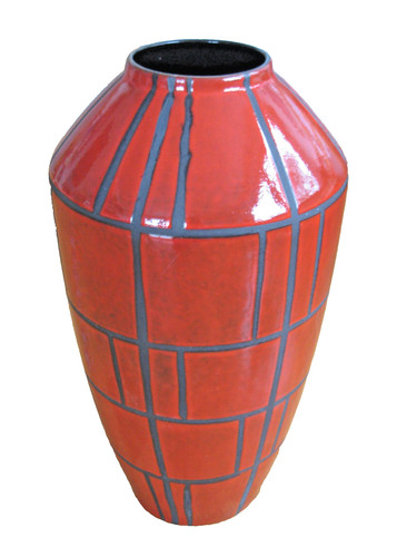 Bodenvase keramik rot - bodenvase,