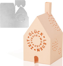 Haus Laterne Stanzschablone Weihnachten Lampenschirm Stanzen Stanzformen Handwer