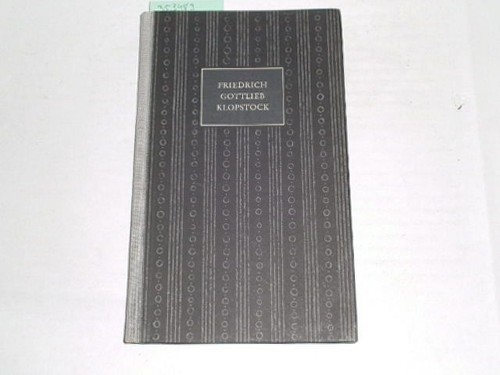 Klopstock friedrich gottlieb - friedrich,