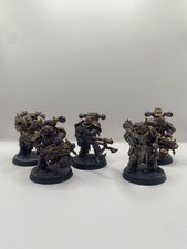 Chaos Havocs 5x Chaos Space Marines Warhammer 40K Black Legion gut bemalt