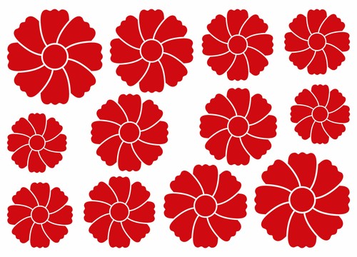 Blumen aufkleber deko sticker - blumen,