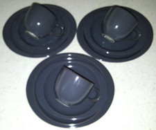 NEU ♥ THOMAS Casa anthrazit ♥ 3x Kaffeegedeck je 3tlg Tasse UT Teller ♥ 9 Teile
