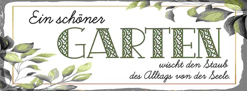 Blechschild 27x10 ein schöner
