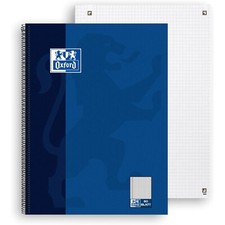 Oxford College Block kariert mit Rand DIN A4 Schreibblock 80 Blatt 160 Seiten