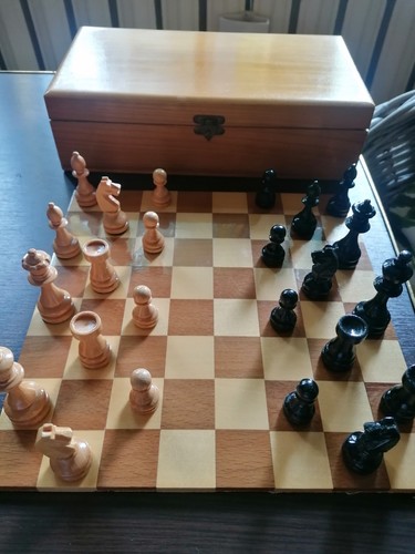Schachspiel holz faltbares - holz,,