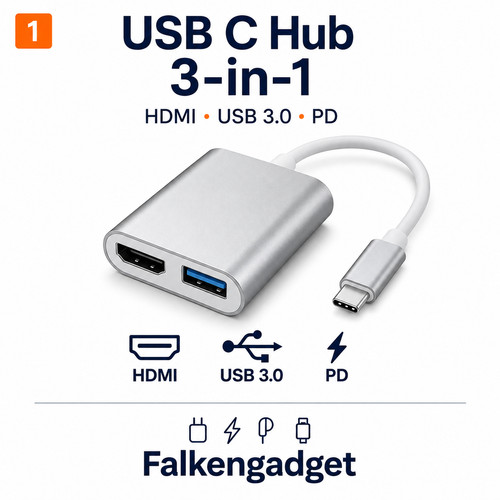 Usb hub 1 adapter - adapter, hdmi