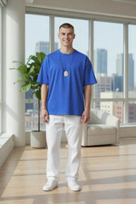 Bergkristall Rohstein Kette EDELSTEIN-Kette 50 cm