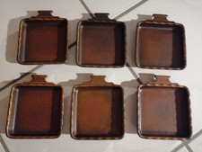 6 Toastpfännchen Katen-Geschirr Friesland braun  