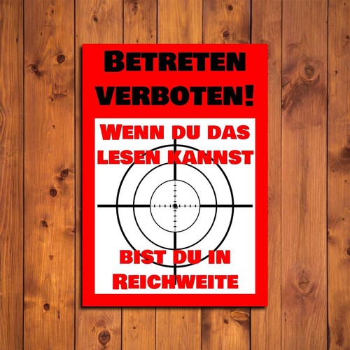 Warnschild betreten verboten - warnschild,