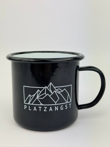 Platzangst emaille becher - emaille,