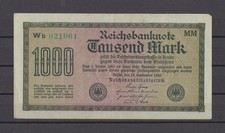 Banknote 1000  Mark Reichsbanknoten Berlin 1922