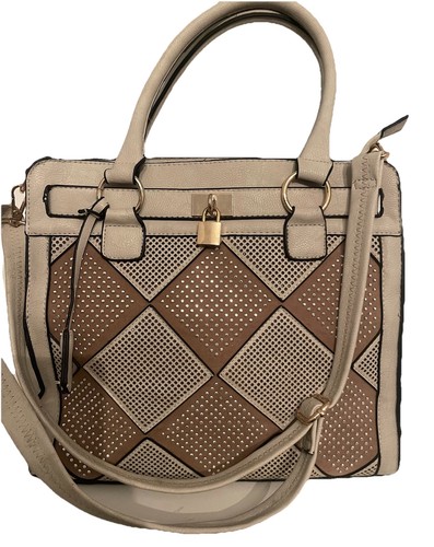 Tasche handtasche straß taupe - tasche,