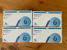 4x 100 Stück Pen-Nadeln novofine 31G 6 mm Neu