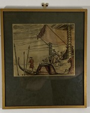 Jean-Gabriel Domergue Maskenball „Fahrt mit der Gondel in Venedig“, Casanova