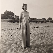 Altes Foto Modische Frau am