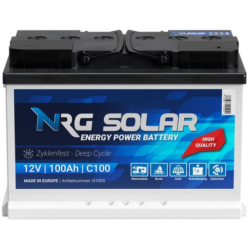 Nrg solar 100ah - solar, 12v
