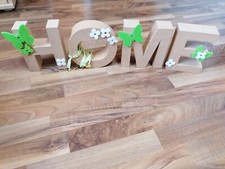 Dekoration Buchstaben Pappe HOME 4fach sortiert