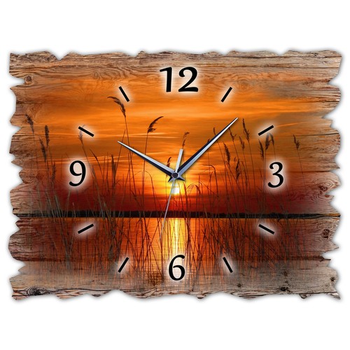 Holz wanduhr leise lautlos - holz,