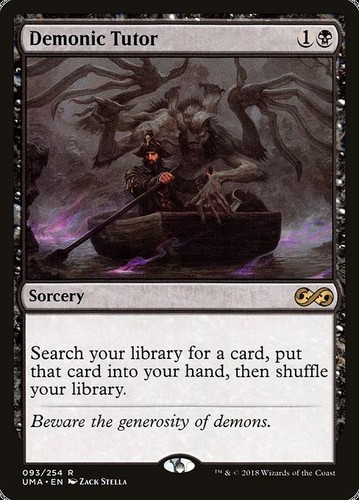 Demonic tutor uma - -,