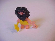 Steinzeitmensch gelb mit Axt - aus Flachsteckfiguren Steinzeitmenschen EU 1991