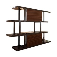 Minotti Regal Dalton Holz Palisander Granit Grau Schwarz Und Metall Schwarz