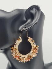 Biba Creolen orange braun