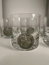 Rosenthal Whiskyglas Piratensiegel Björn Wiinblad Design Medaillon Whisky 5x 
