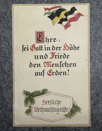 Antike 1910 weihnachtskarte - 1910,