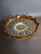 Humppila Eisglas Glasschale Ø 26 cm Finnland 70er Jahre Vintage groß Rarität 