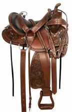 Neuer Pferdesattel Western Trail Gaited Endurance Leather Tack.