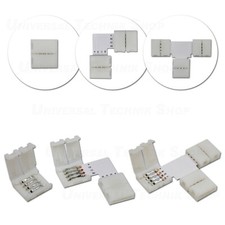 RGB LED Leiste 10mm Verbinder Eckverbinder T-Verbinder Clip Schnellverbinder  