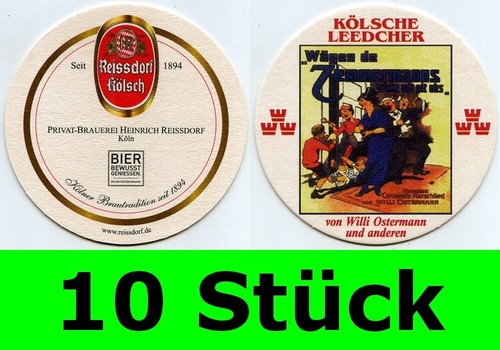 Stück bierdeckel reissdorf - 10,