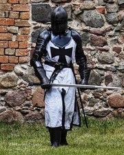 Schwarzer tempelritter - schwarzer,