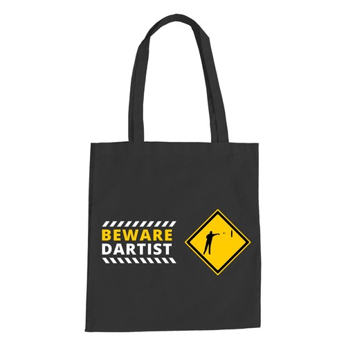 Beware dartist baumwolltasche - dartist,
