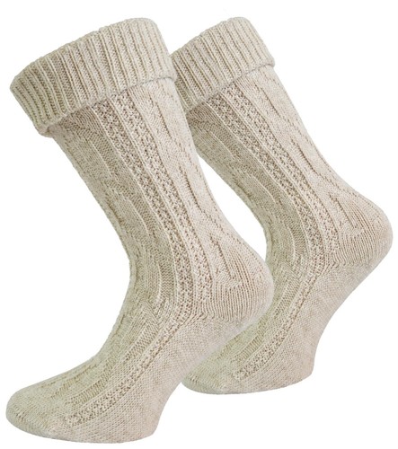 Trachtensocken mit leinen - mit,